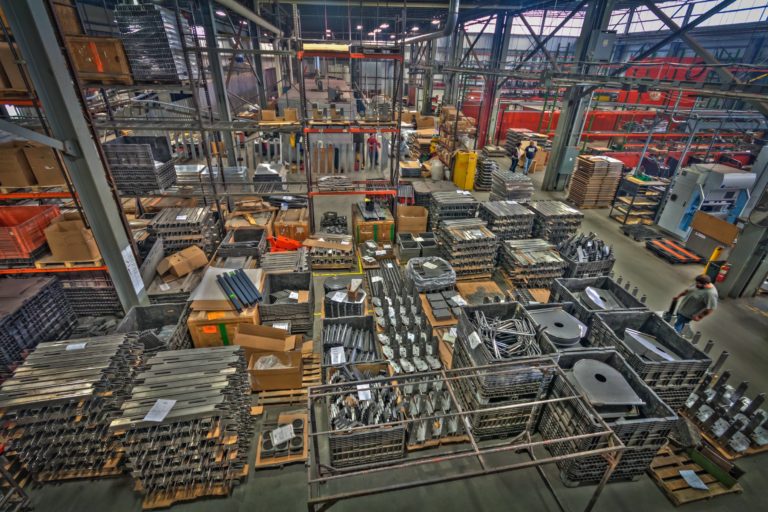 Aerial image of factory